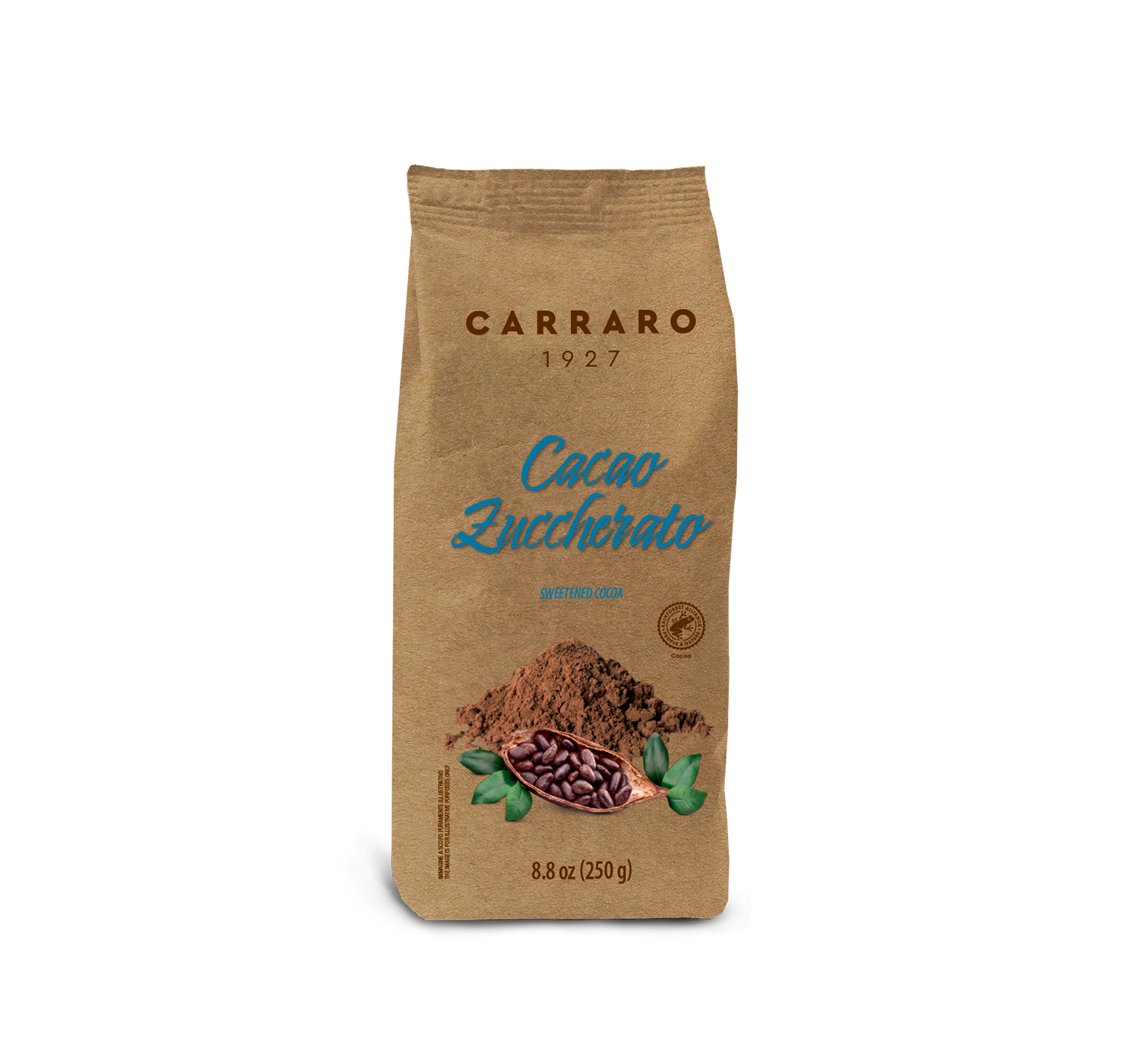 Cocoa - Sweetened Cocoa – 250 g - Shop online Caffè Carraro