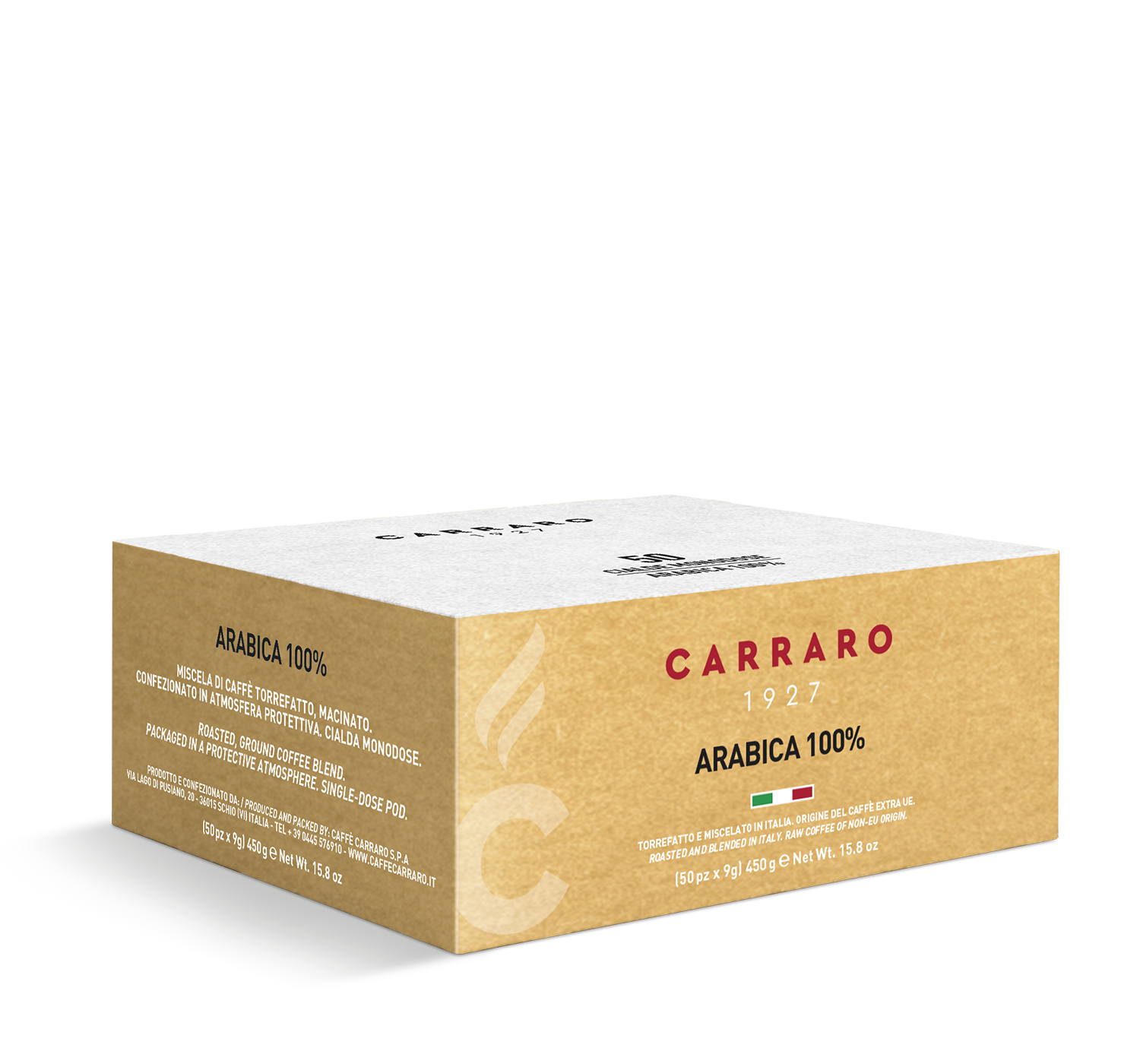 Cialde - Arabica 100% – 50 cialde da 9 g - Shop online Caffè Carraro