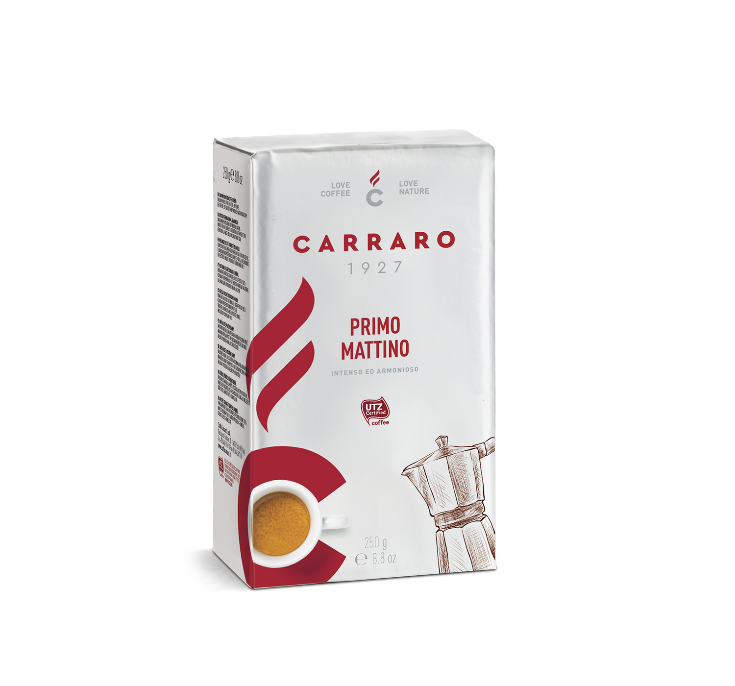Retail - Primo Mattino – ground coffee 250 g - Shop online Caffè Carraro