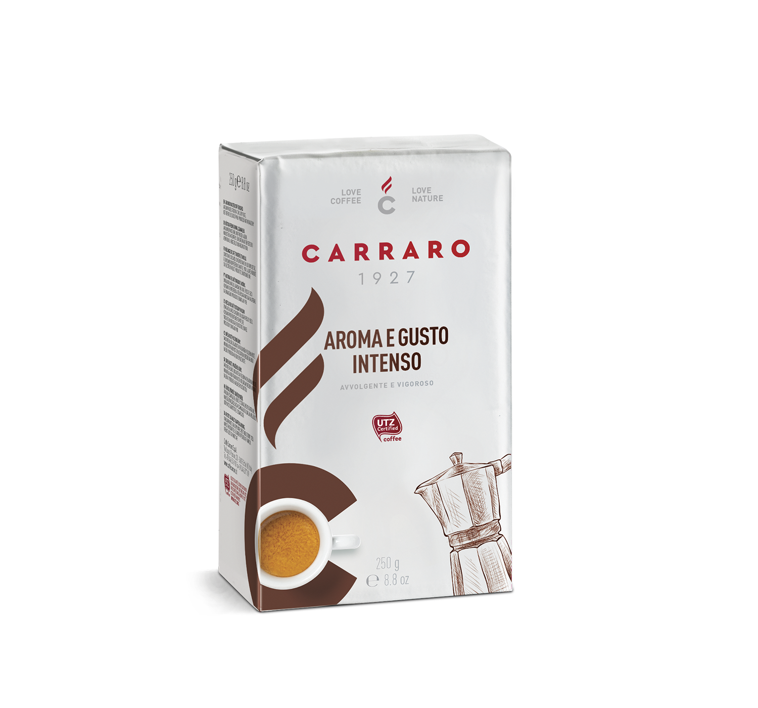 Retail - Aroma e Gusto Intenso – ground coffee 250 g - Shop online Caffè Carraro