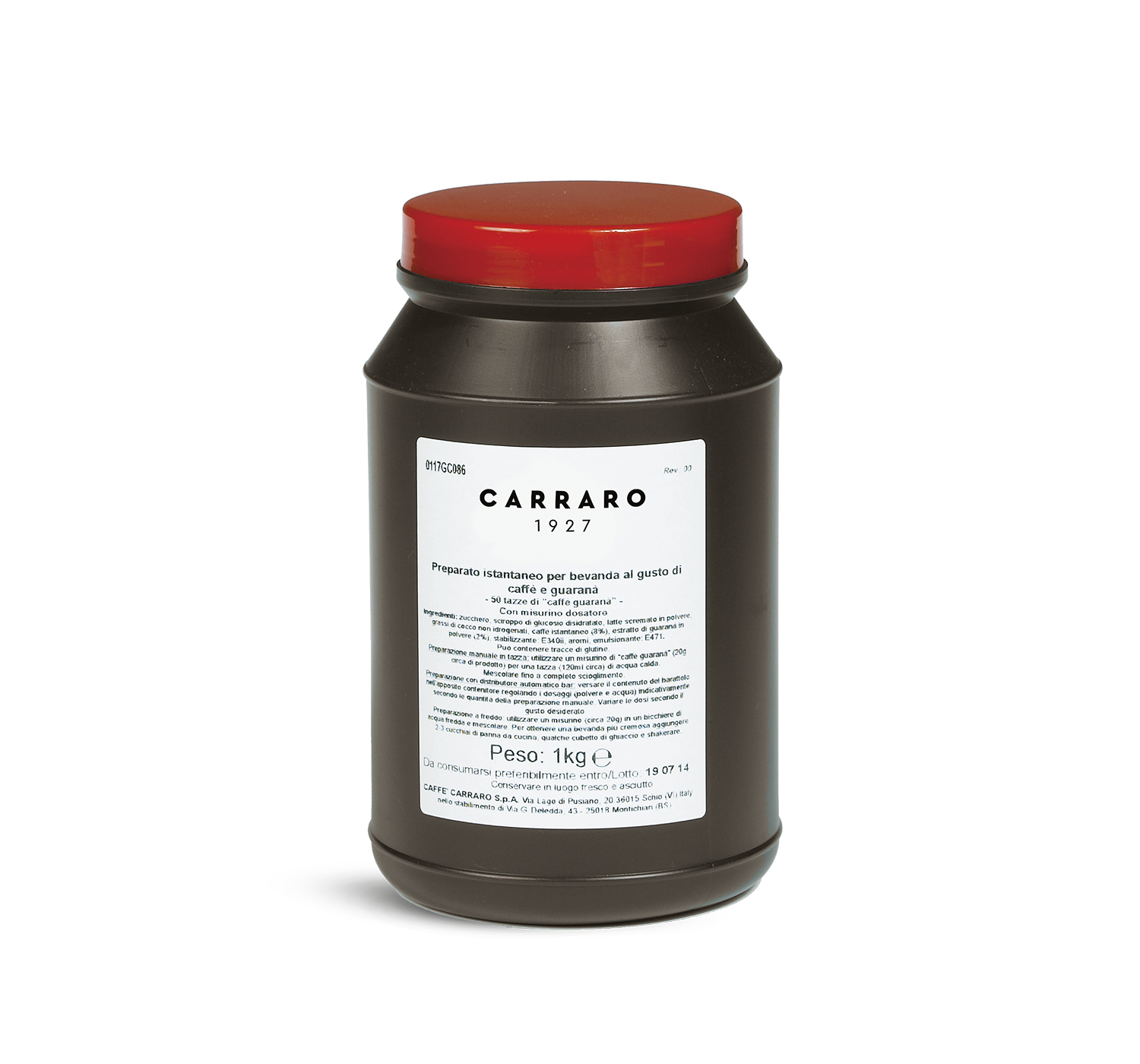Ho.Re.Ca. - Instat product for Caffè and Guaranà flavoured drink – 1000 g - Shop online Caffè Carraro