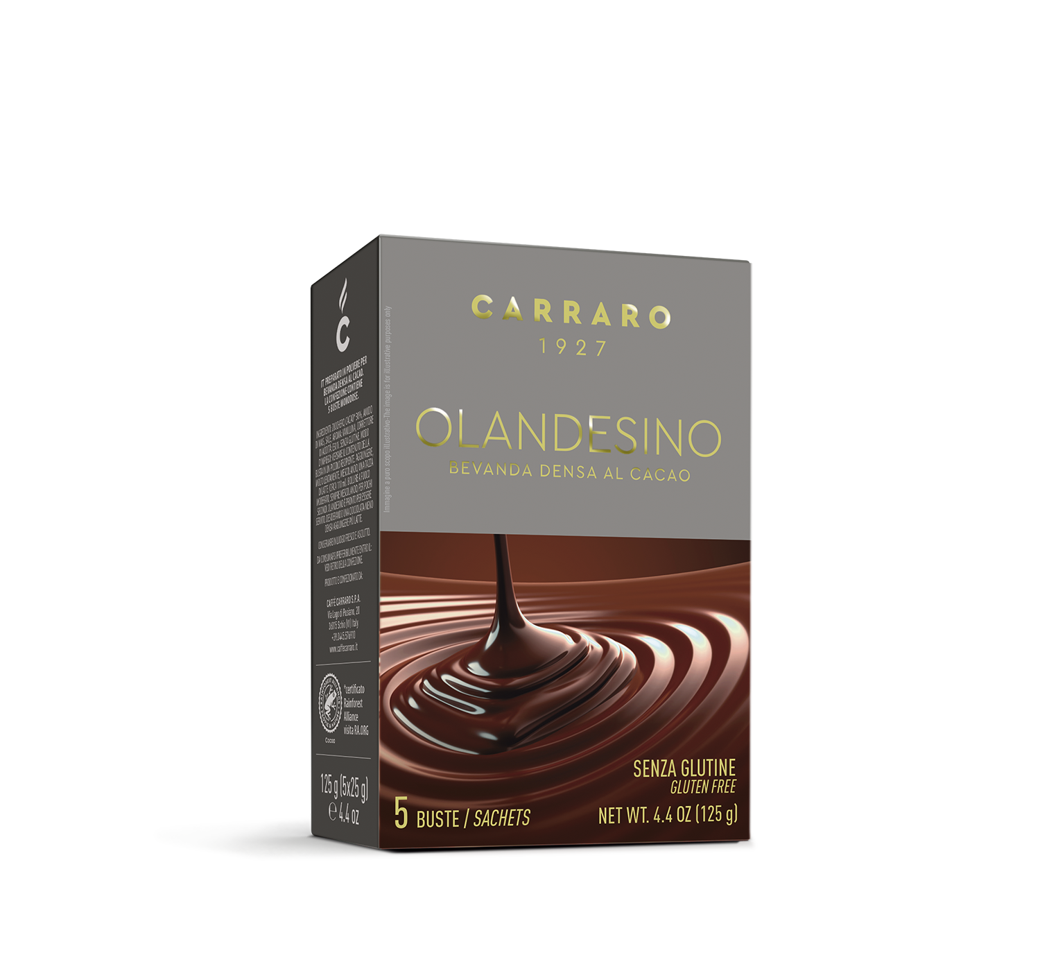 Retail - Olandesino – box with 5 bags 25 g each - Shop online Caffè Carraro