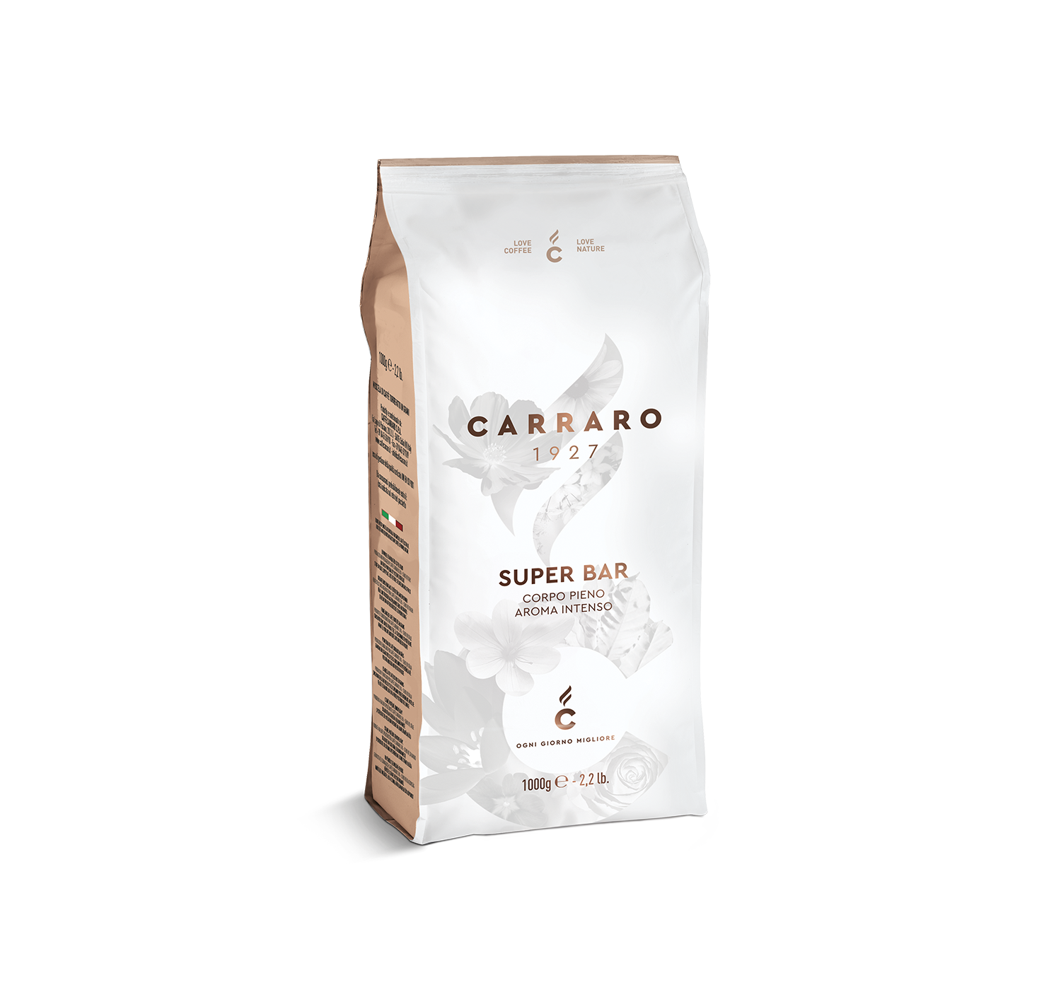 Coffee beans - Super Bar – coffee beans 1000 g - Shop online Caffè Carraro