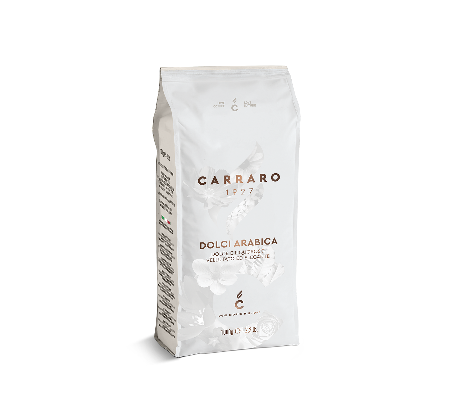 Coffee beans - Dolci Arabica – coffe beans 1000 g - Shop online Caffè Carraro