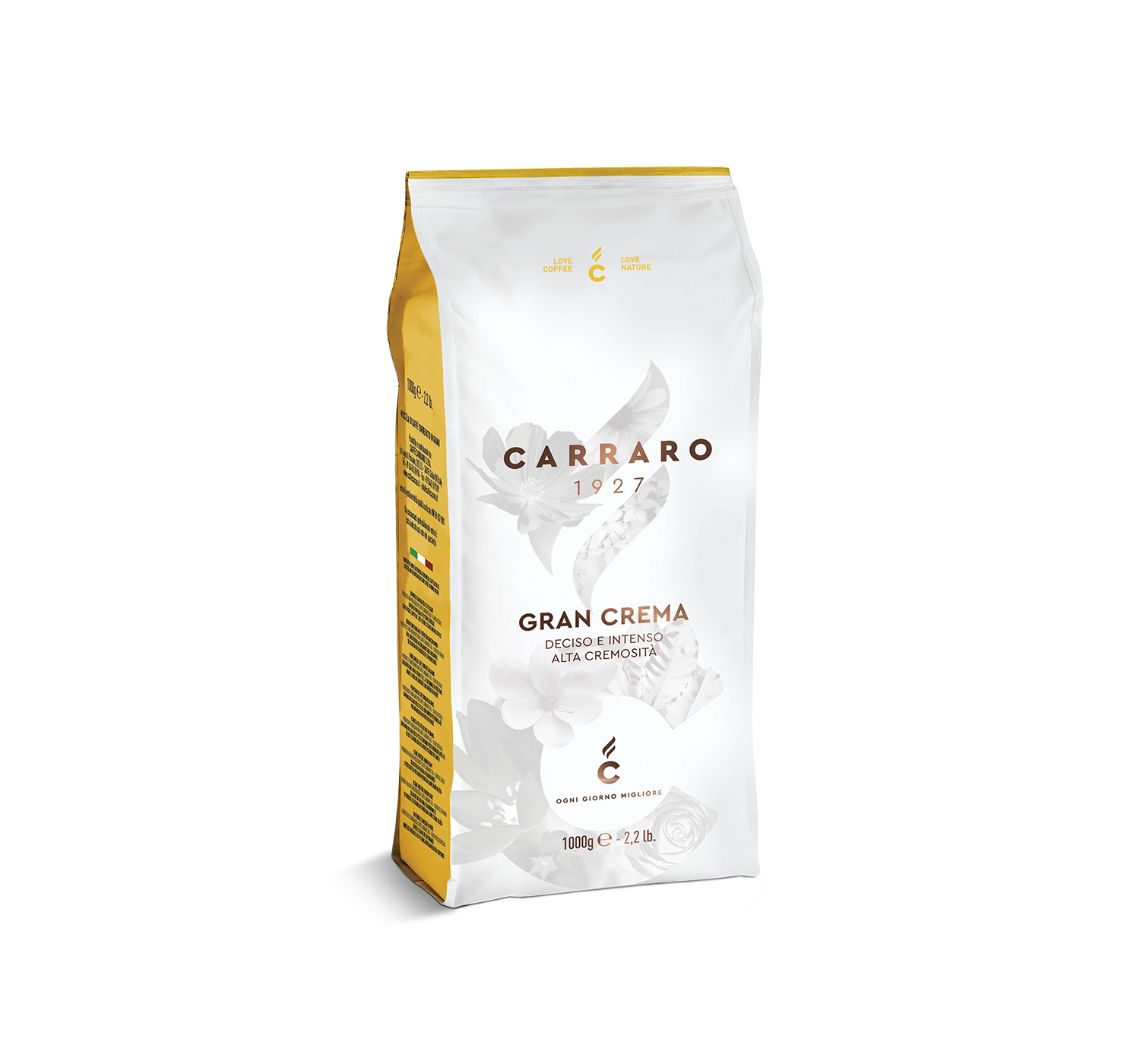 Ho.Re.Ca. - Gran Crema – caffè in grani 1000 g - Shop online Caffè Carraro