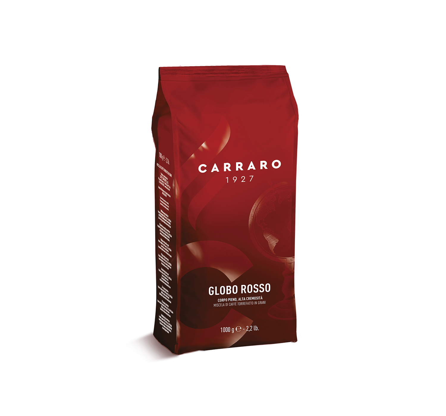 Globo line - Globo Rosso – Coffee beans 1000 g - Shop online Caffè Carraro