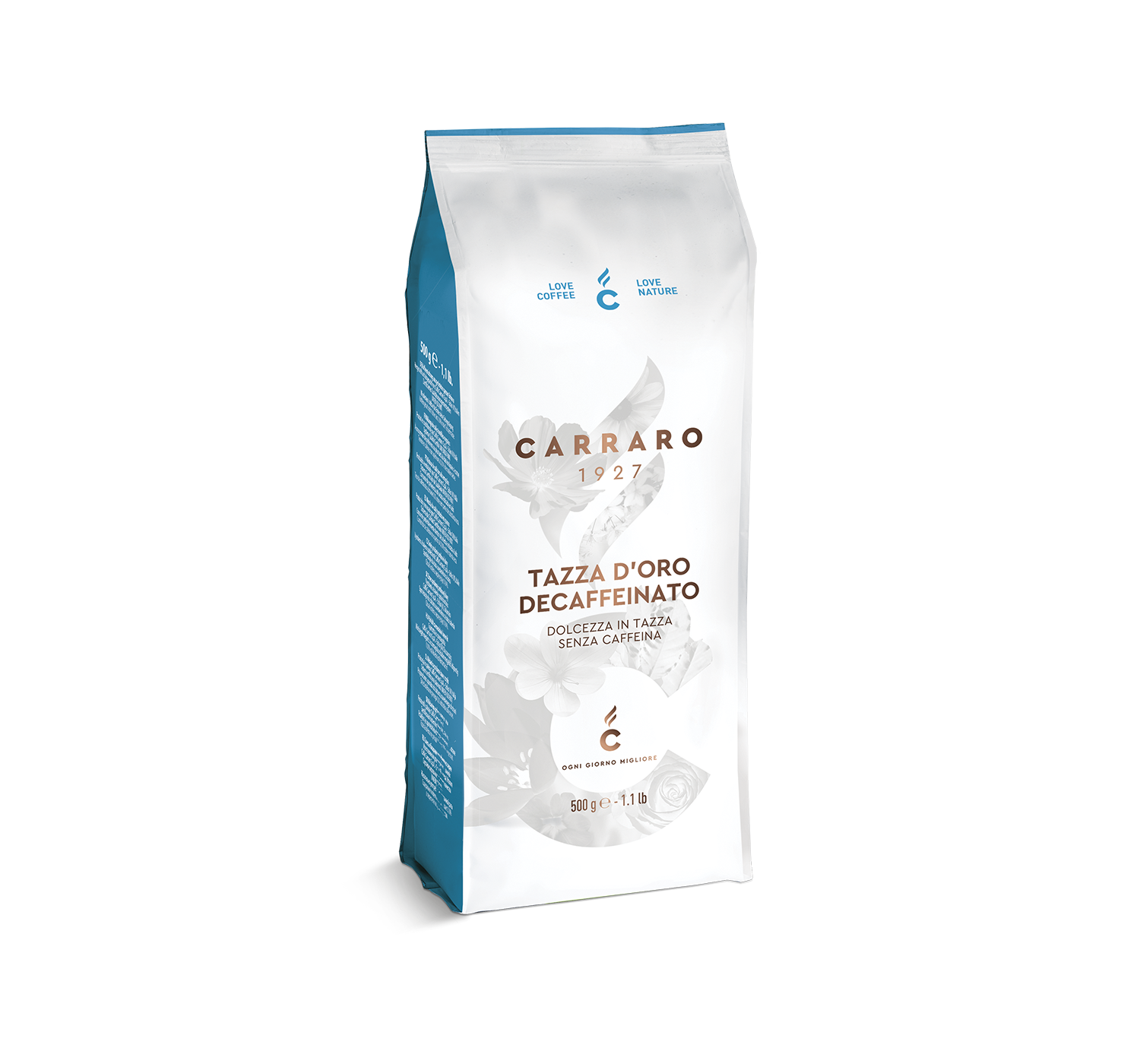 Ho.Re.Ca. - Tazza d’Oro decaffeinato – in grani 500 g - Shop online Caffè Carraro