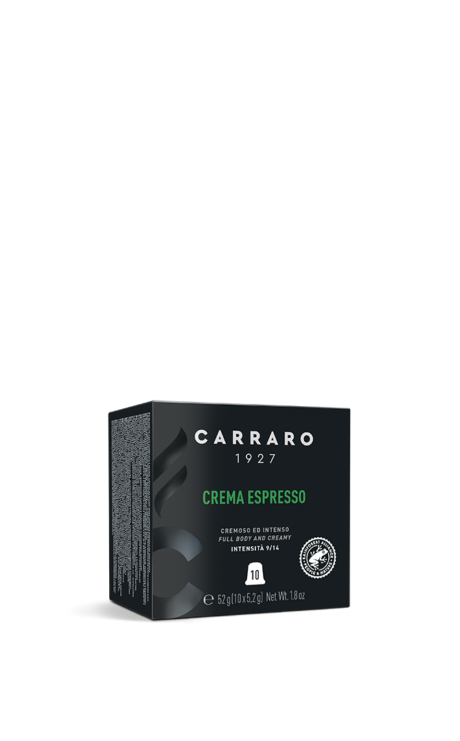 Crema Espresso – 10 capsule premium in astuccio cubo
