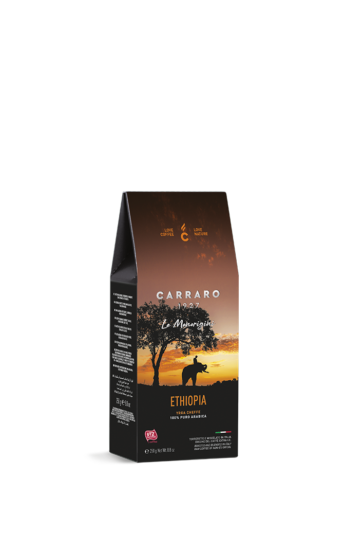 Ethiopia – ground coffee carton pack  da 250 g