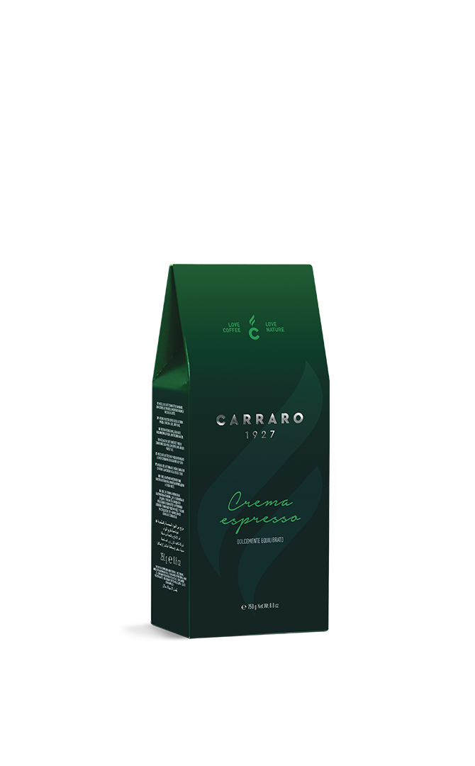 Crema Espresso – ground coffee carton pack  da 250 g