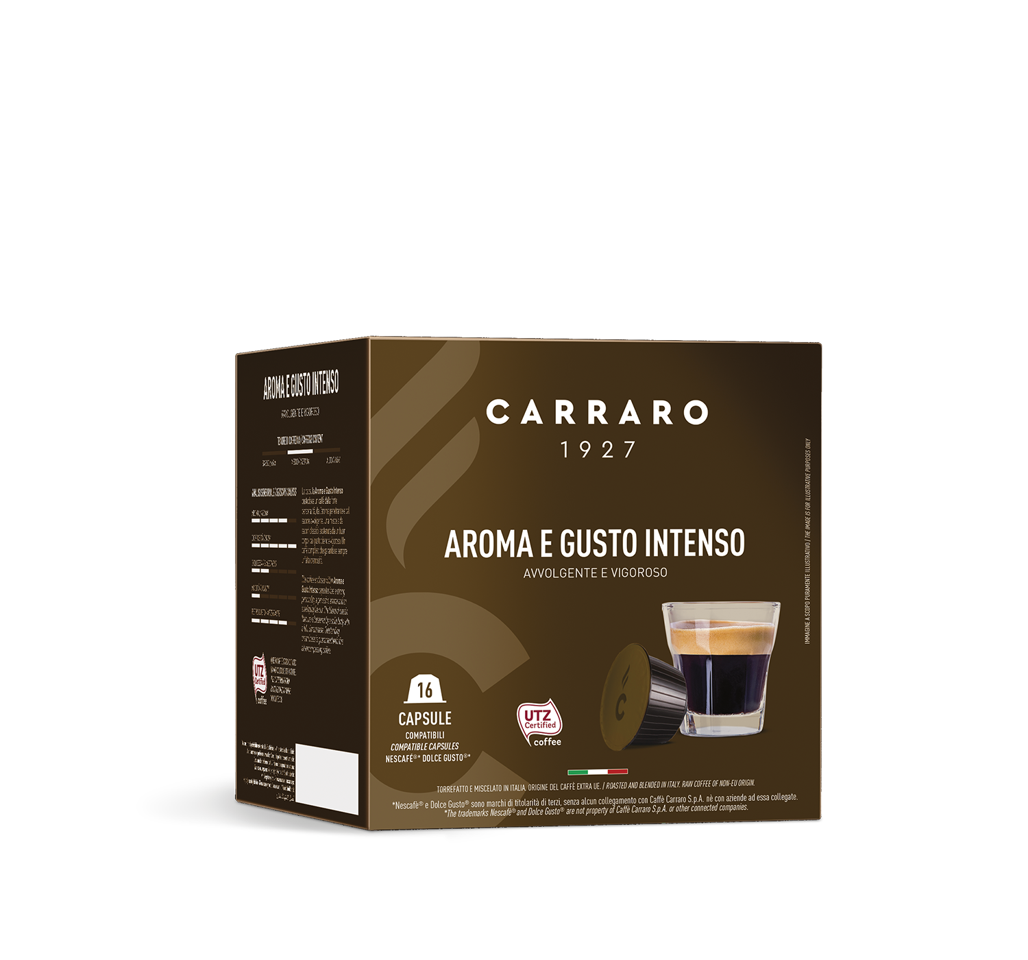 Aroma e Gusto Intenso - 16 capsules - Caffè Carraro