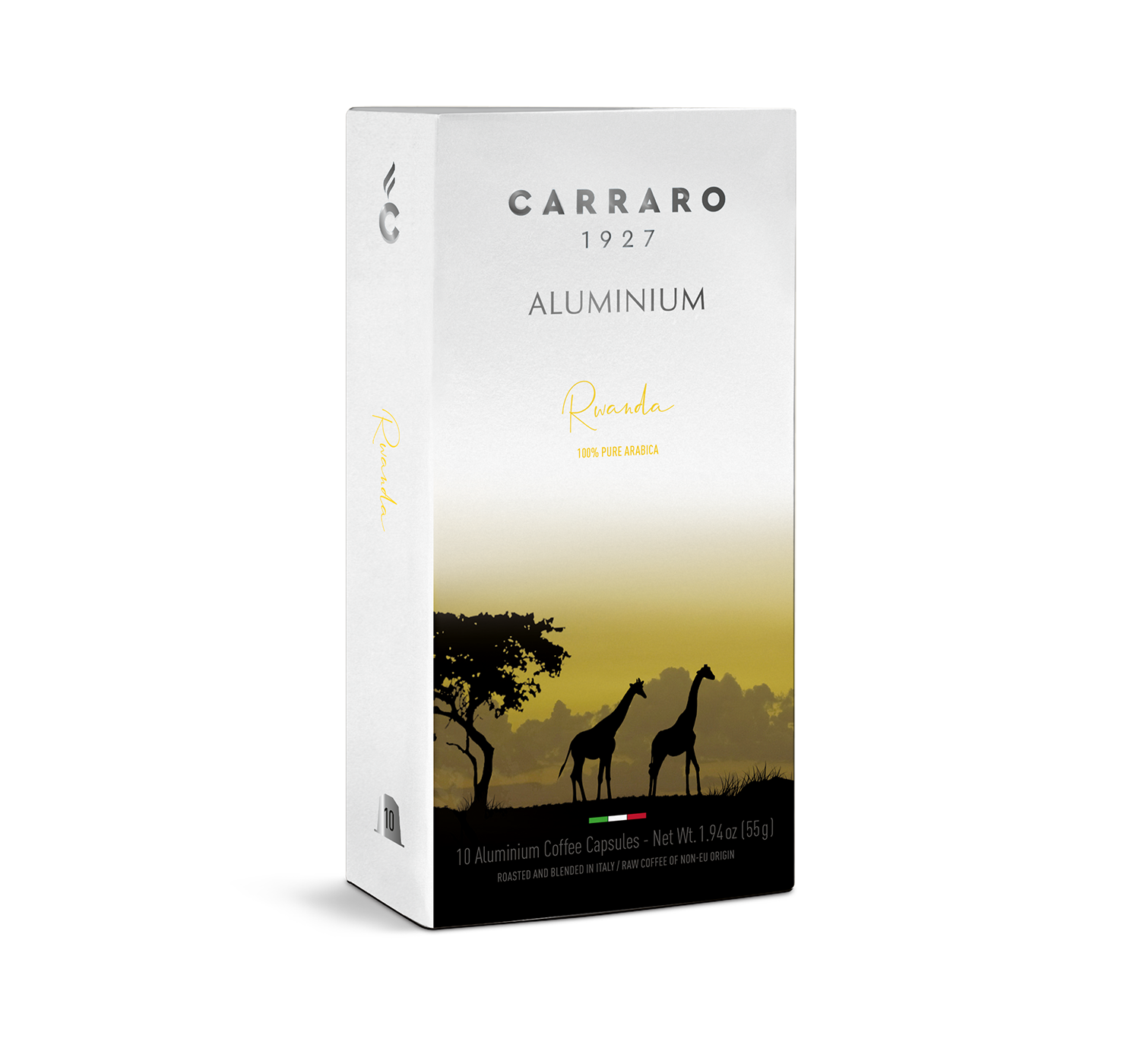 Capsule - Rwanda – 10 capsule Aluminium compatibili Nespresso®* - Shop online Caffè Carraro