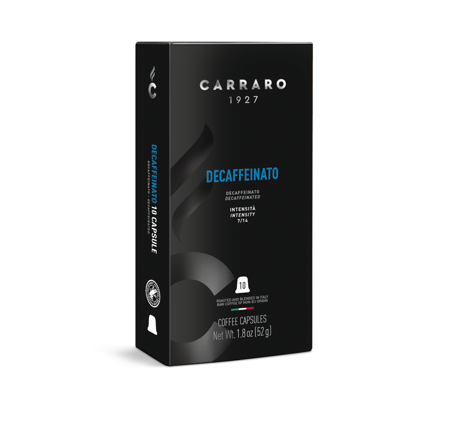 Capsule - Decaffeinato – 10 capsule compatibili Nespresso®* - Shop online Caffè Carraro