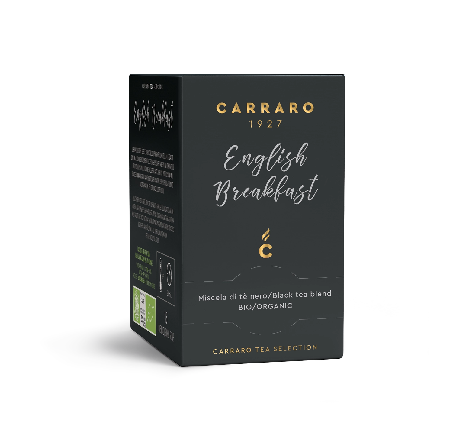 Tea, herbal teas and infusions - English Breakfast – 15 tea bags - Shop online Caffè Carraro