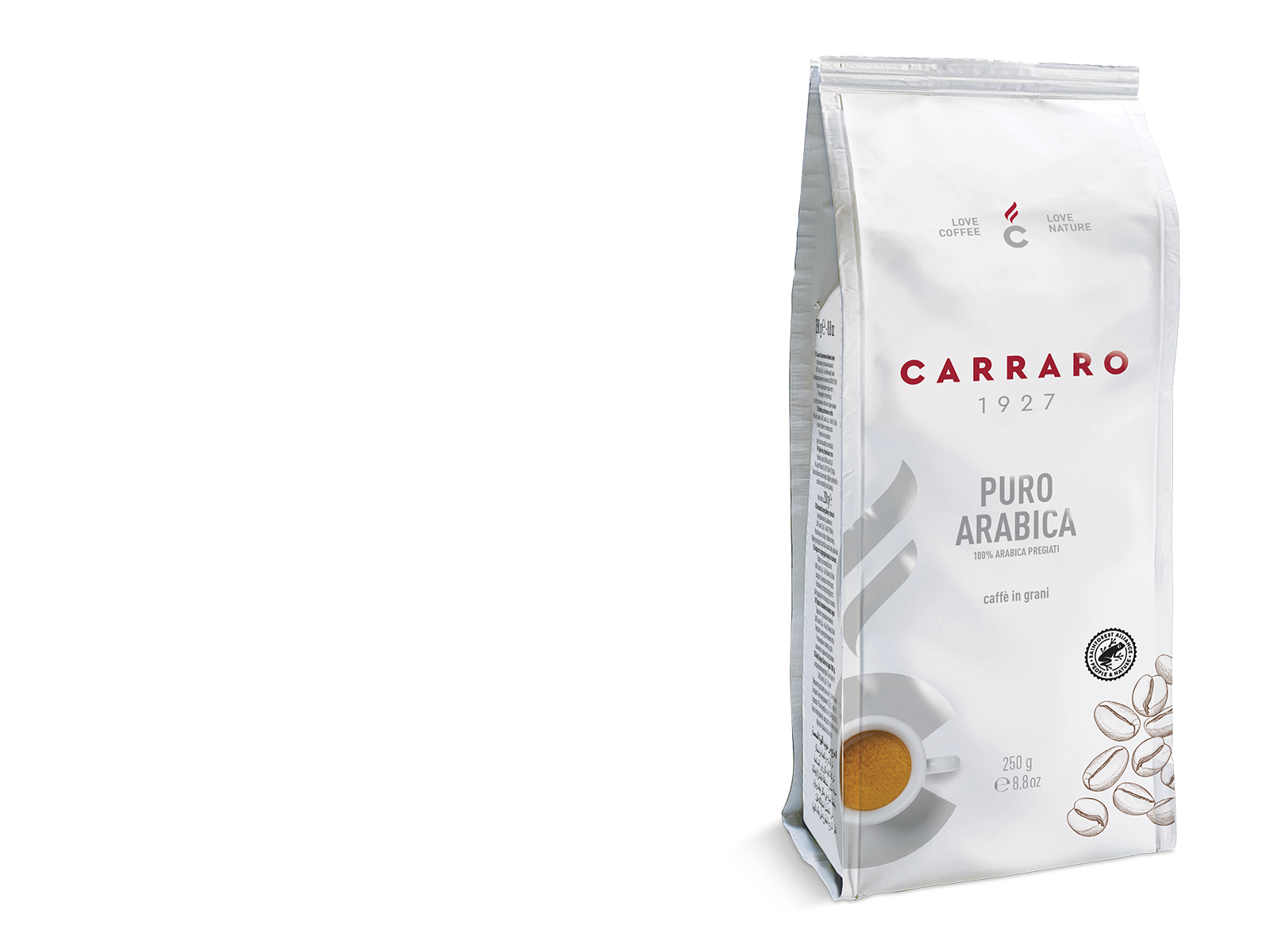 Puro Arabica - coffee beans 250 g - Caffè Carraro