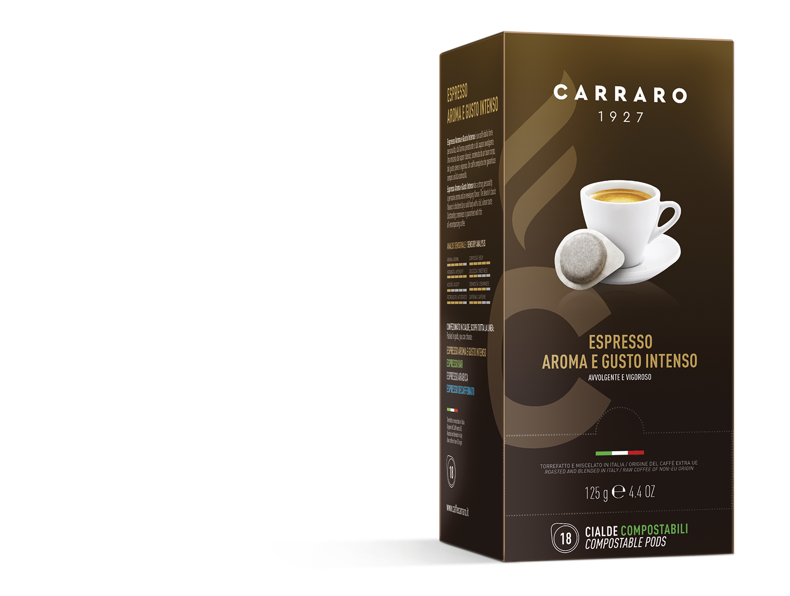 Espresso aroma e gusto intenso – 18 cialde da 7 g