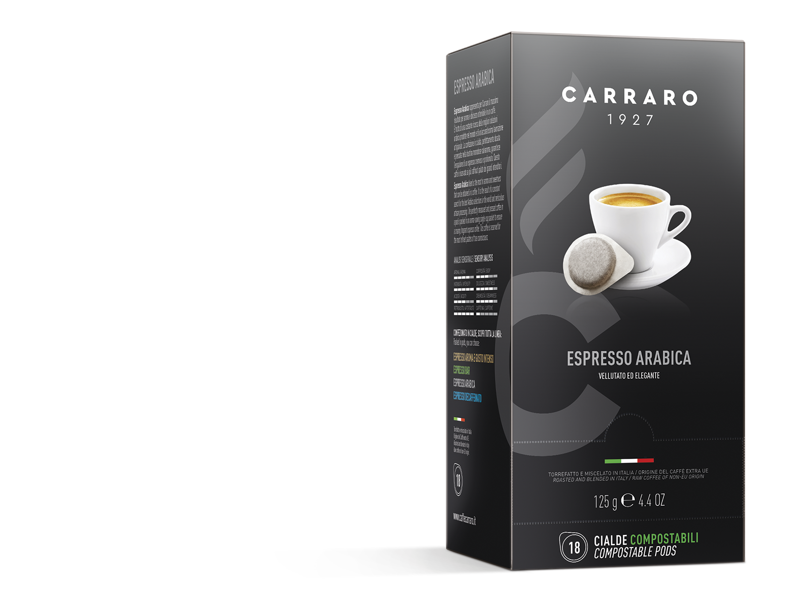 Espresso arabica 100% – 18 cialde da 7 g