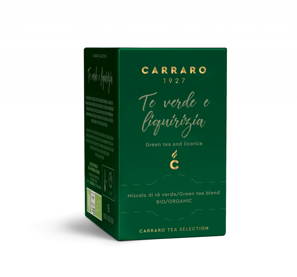 Tè verde e liquirizia – 15 bustine - Caffè Carraro
