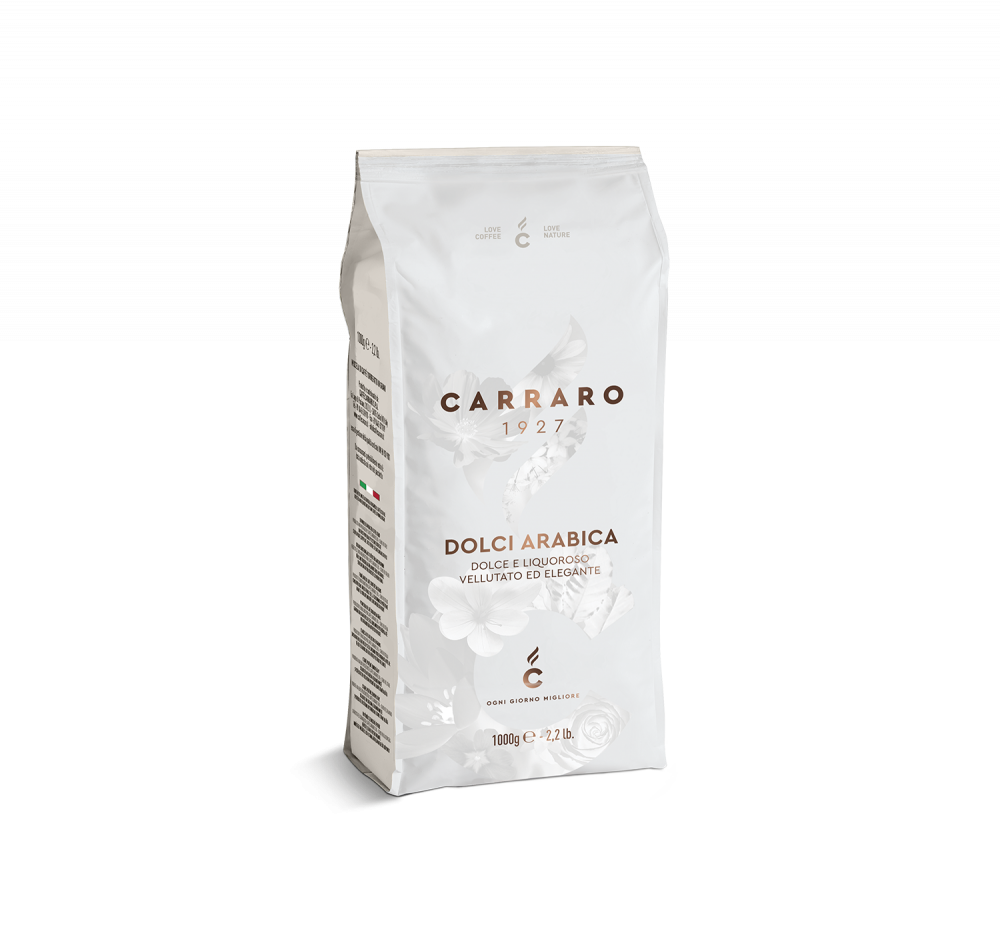 Dolci Arabica – coffe beans 1000 g - Caffè Carraro