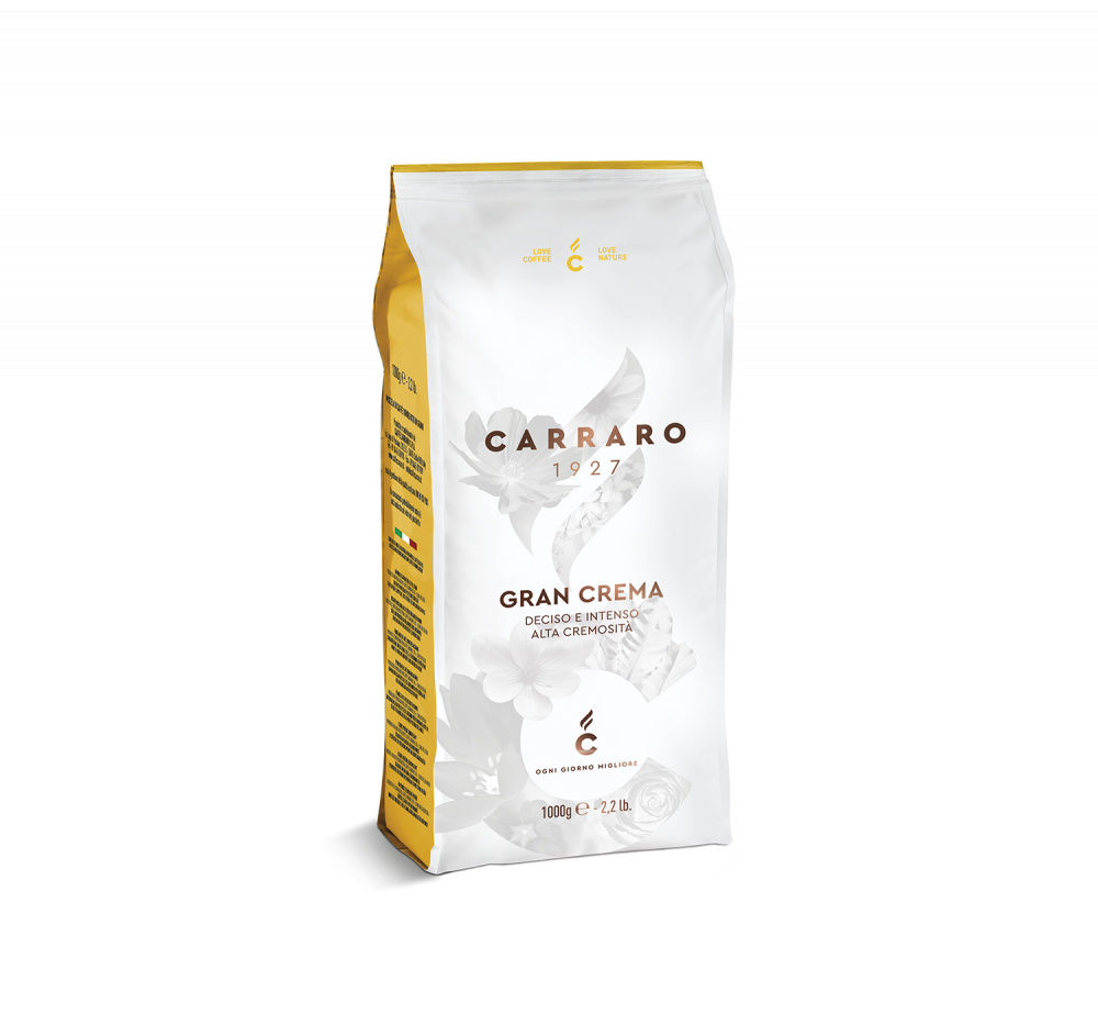 Gran Crema – caffè in grani 1000 g - Caffè Carraro