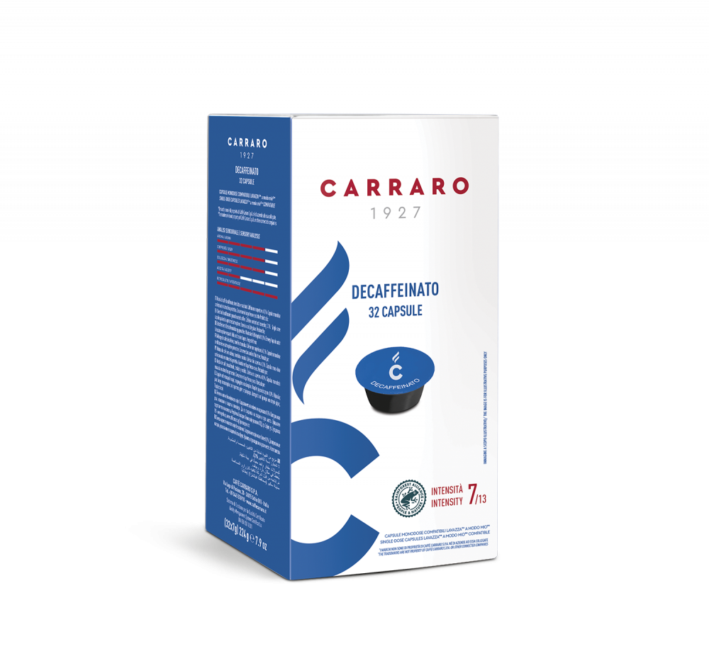 Decaffeinato – 32 capsule compatibili A Modo Mio®* - Caffè Carraro