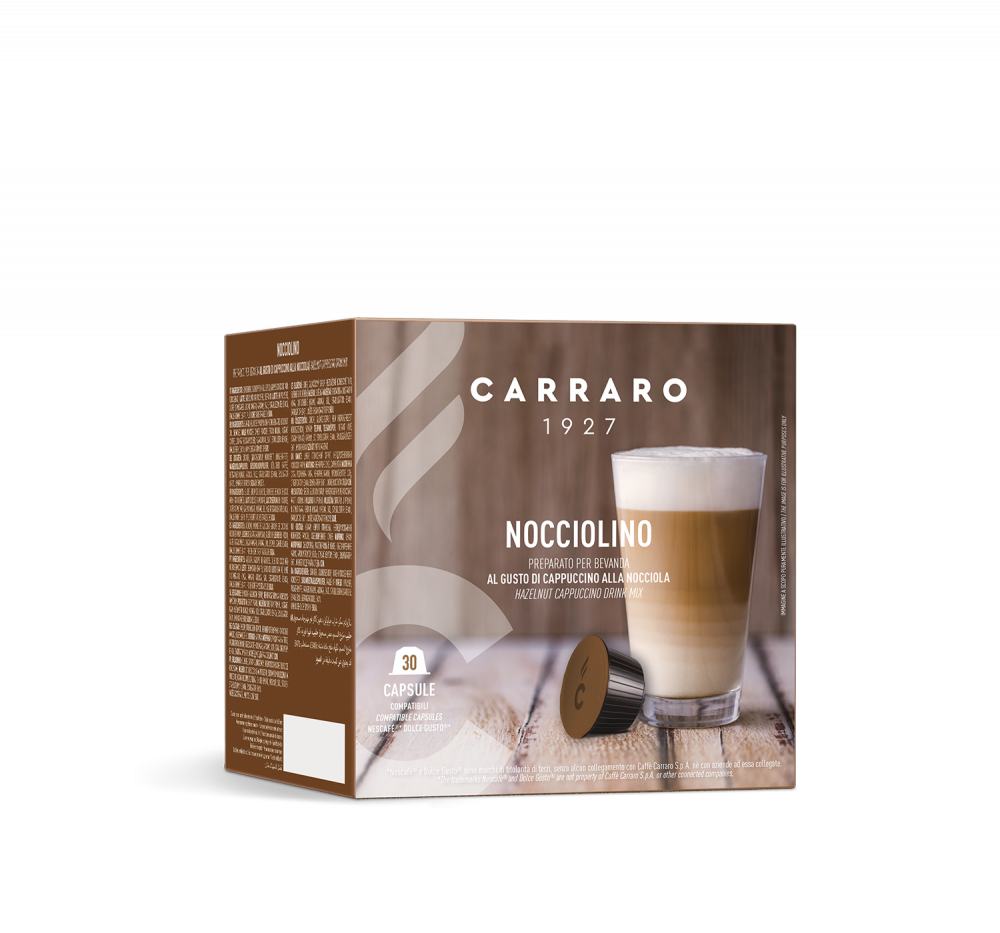 Nocciolino – 30 Dolce Gusto®* compatible capsules - Caffè Carraro