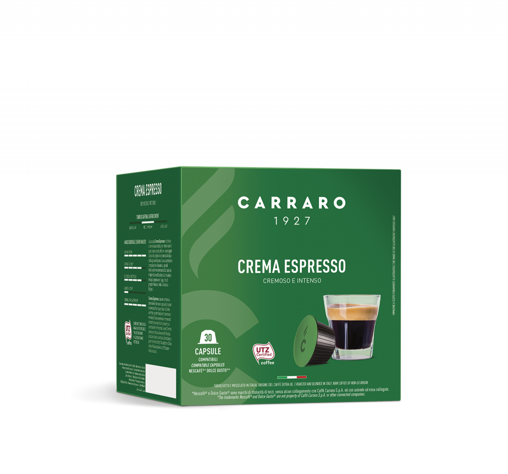 Crema Espresso – 30 Dolce Gusto®* compatible capsules - Caffè Carraro