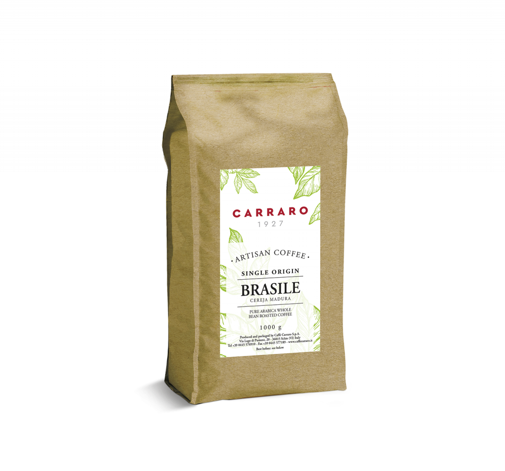 Brasile – caffè in grani 1000 g - Caffè Carraro