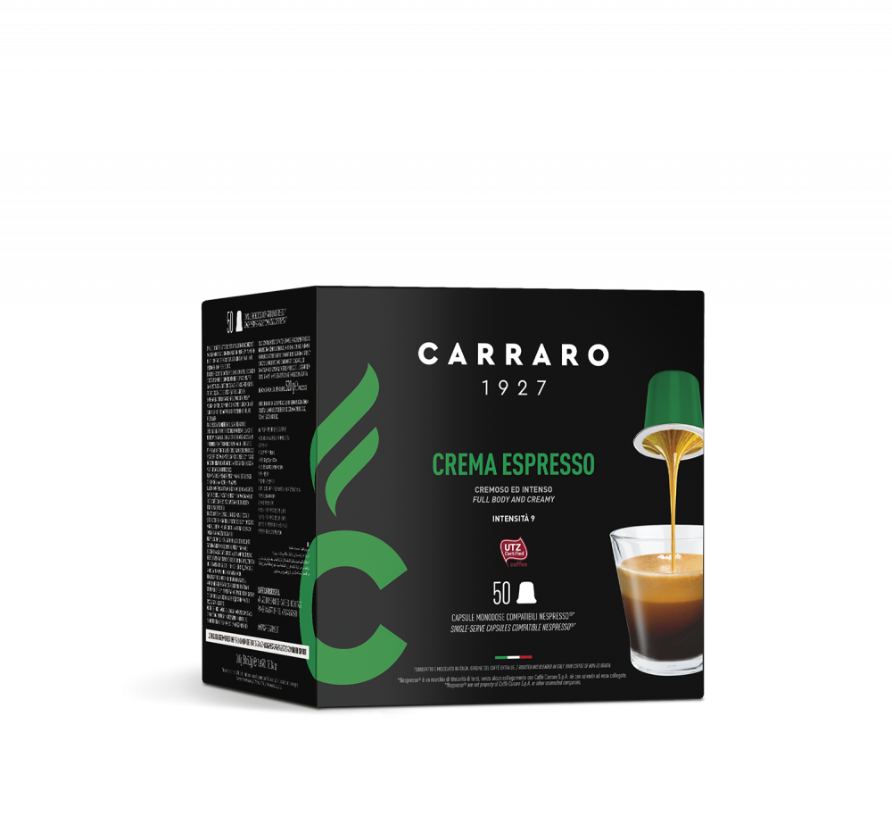 Crema Espresso – 50 capsule compatibili Nespresso®* - Caffè Carraro