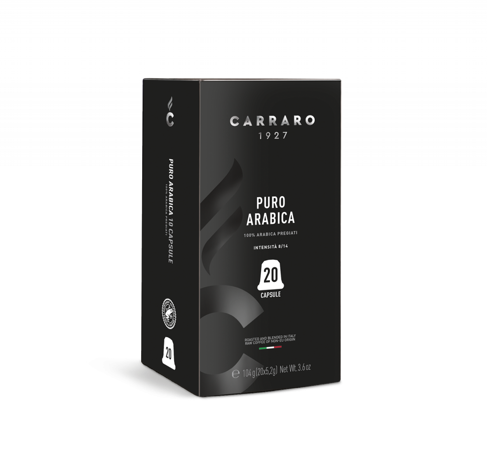 Puro Arabica – 20 capsule compatibili Nespresso®* - Caffè Carraro