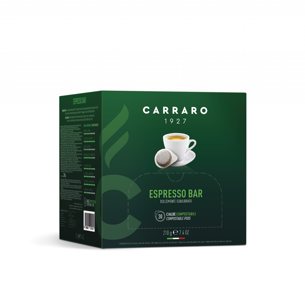 Espresso bar – 30 cialde da 7 g - Caffè Carraro