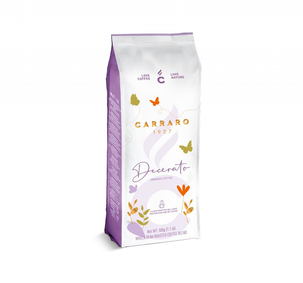 Decerato – coffee beans 500 g - Caffè Carraro