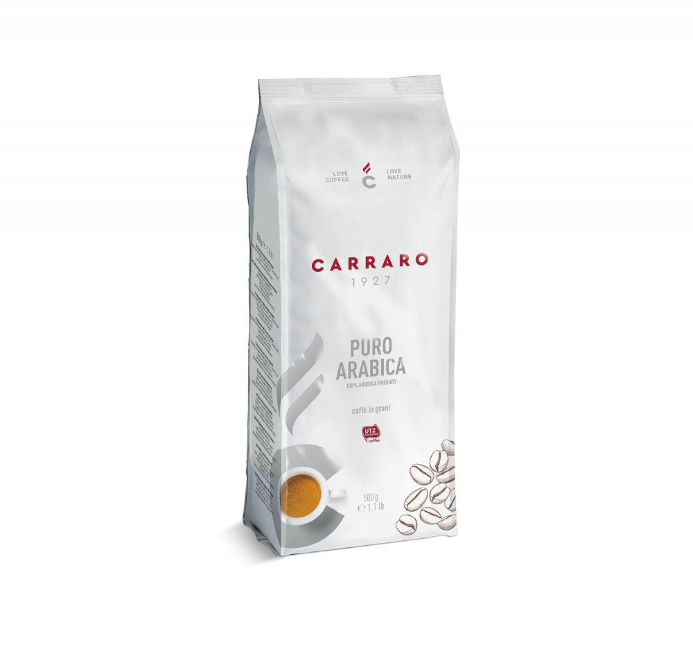 Puro Arabica – coffee beans 500 g - Caffè Carraro