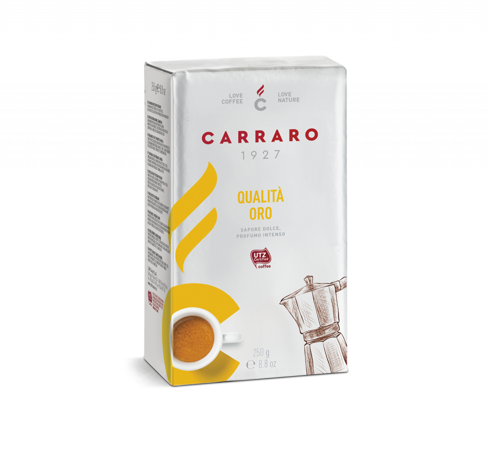 Qualità Oro – ground coffee 250 g - Caffè Carraro