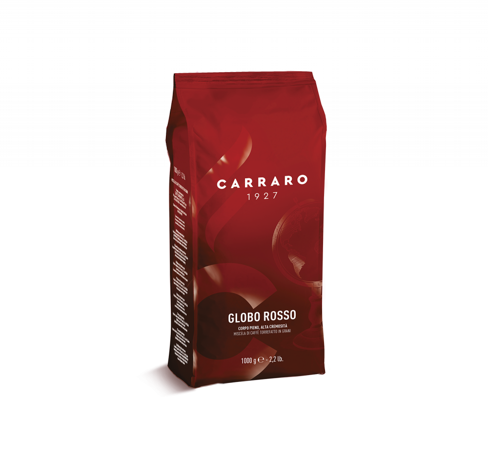Globo Rosso – Coffee beans 1000 g - Caffè Carraro