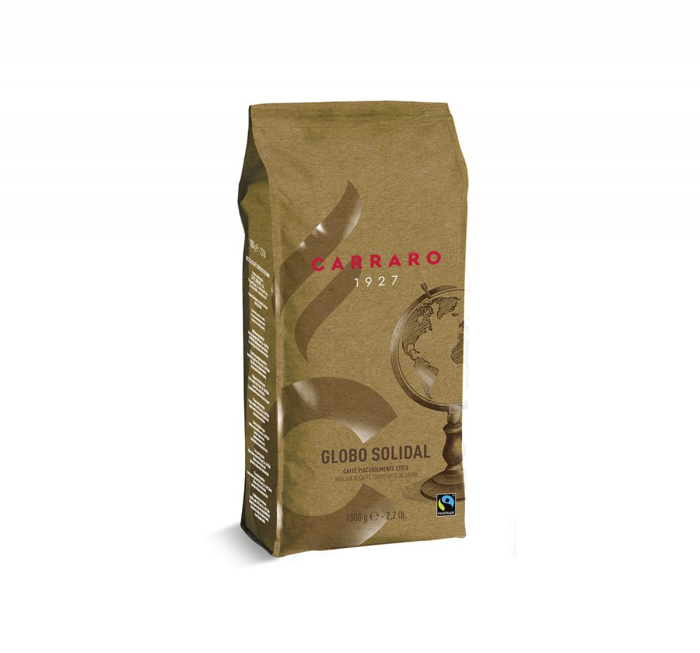 Globo Solidal – Coffee beans 1000 g - Caffè Carraro