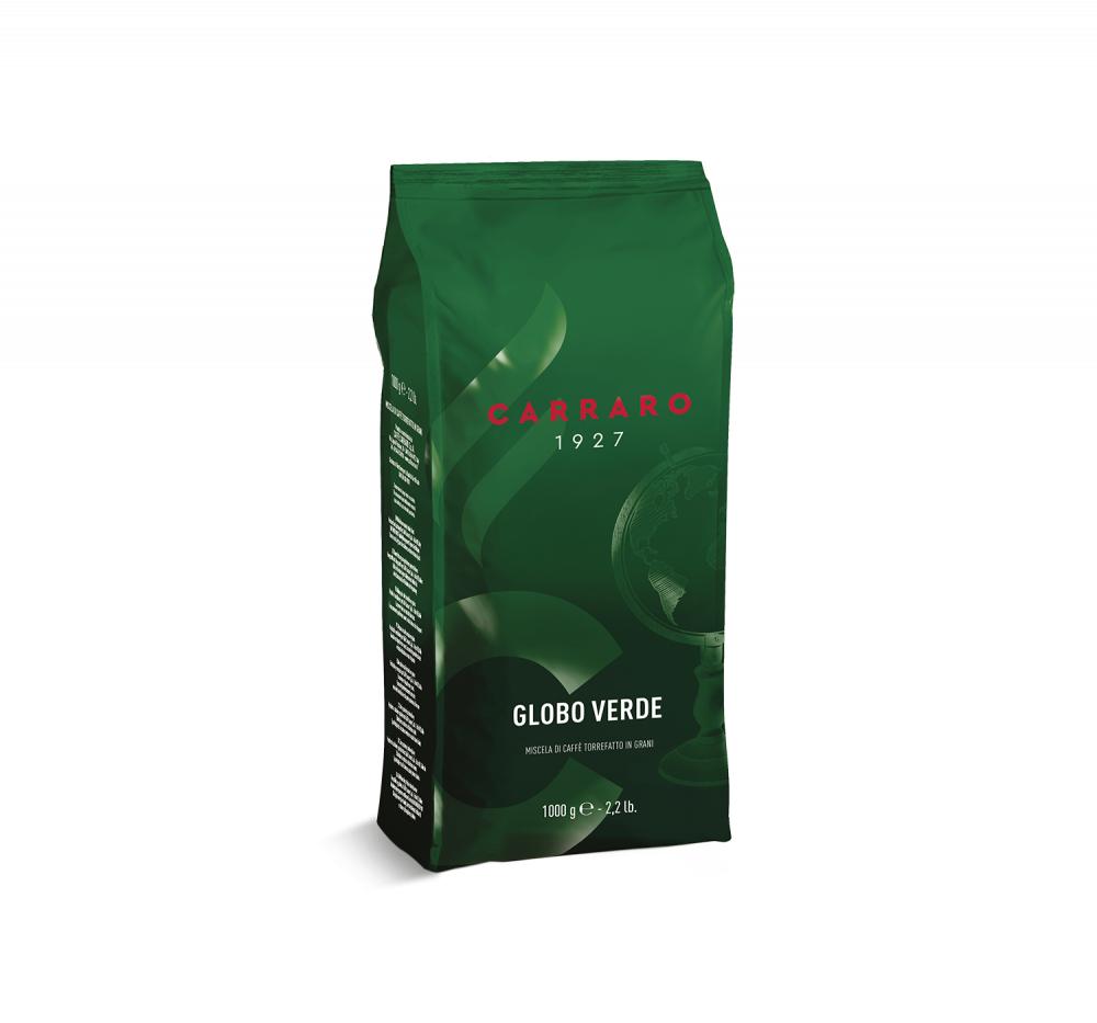 Globo Verde – Coffee beans 1000 g - Caffè Carraro