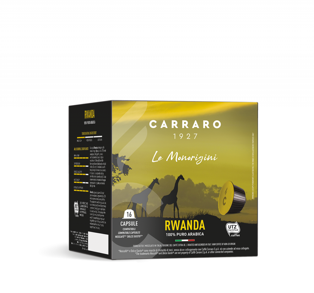 Rwanda – 16 capsule compatibili Dolce Gusto®* - Caffè Carraro