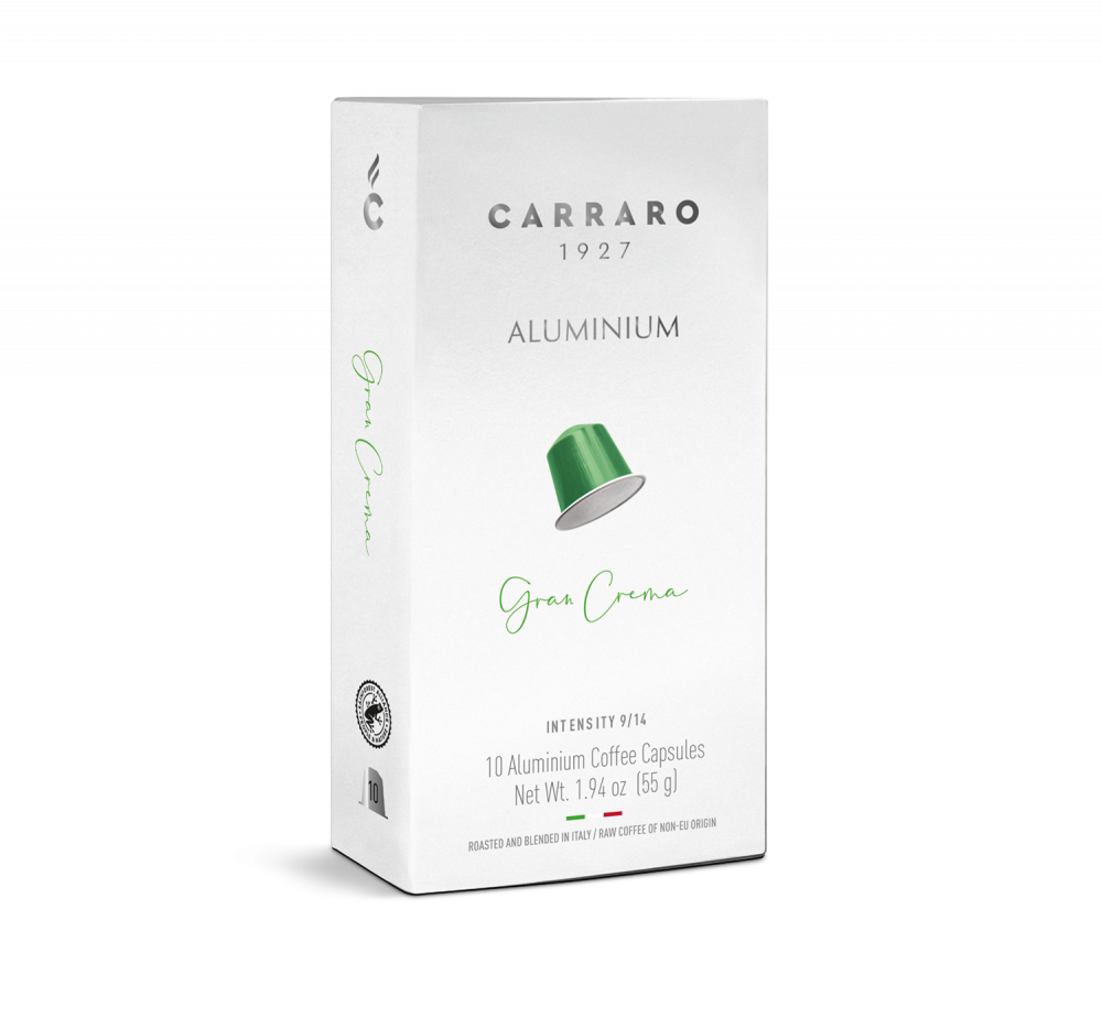 Gran Crema – 10 Nespresso®* compatible aluminum capsules - Caffè Carraro