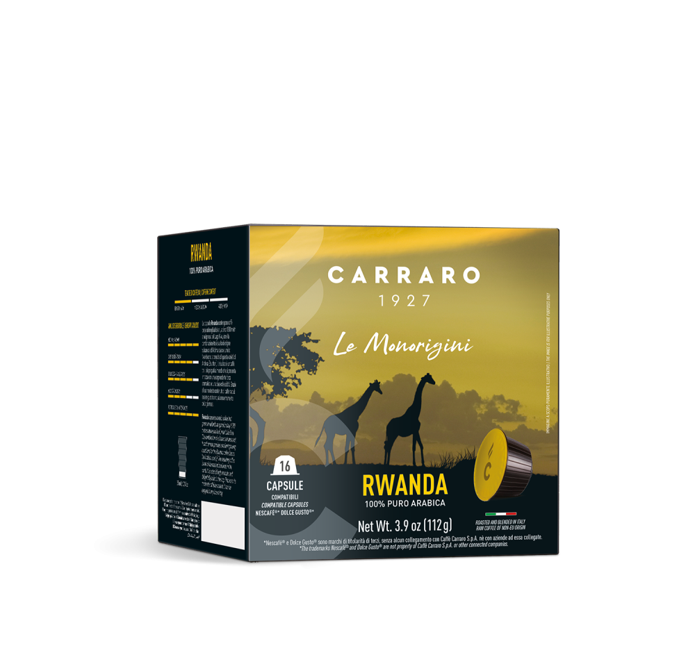 Rwanda – 16 Dolce Gusto®* compatible capsules - Caffè Carraro