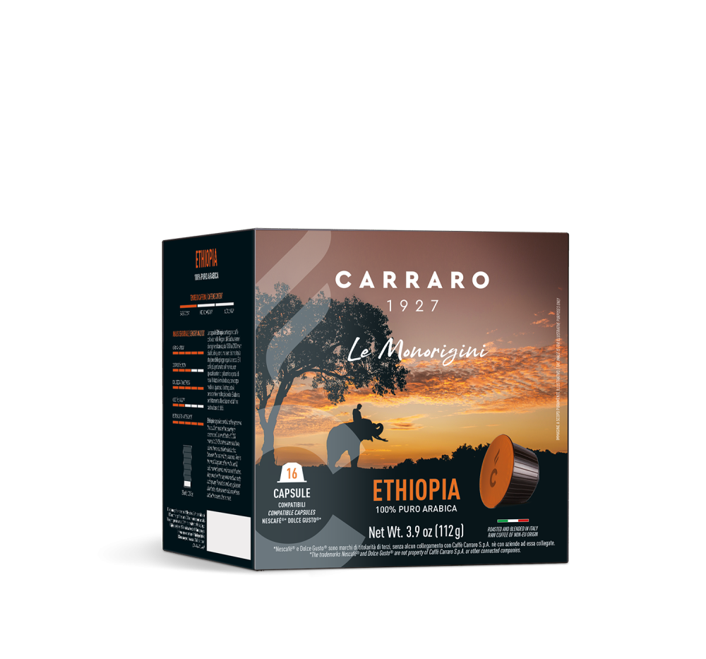 Ethiopia – 16 capsule compatibili Dolce Gusto®* - Caffè Carraro