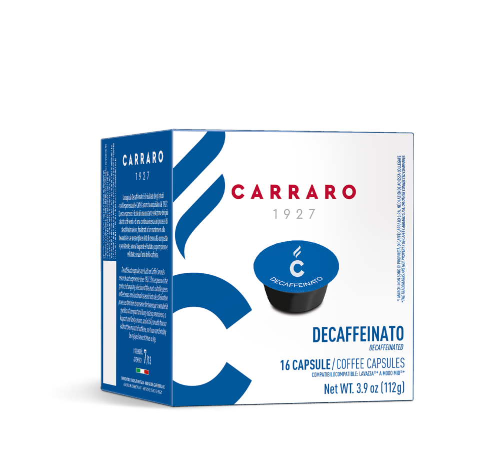 Decaffeinato – 16 capsule compatibili A Modo Mio®* - Caffè Carraro