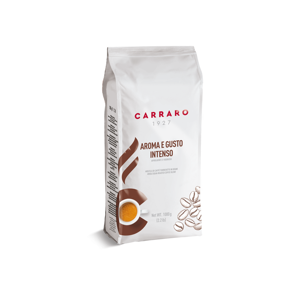 Aroma e Gusto Intenso – caffè in grani 1000 g - Caffè Carraro