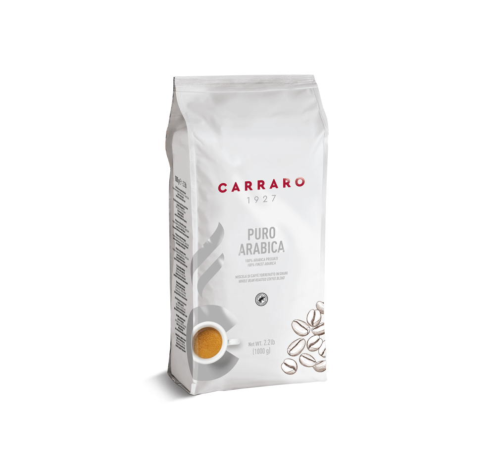 Puro Arabica – caffè in grani 1000 g - Caffè Carraro