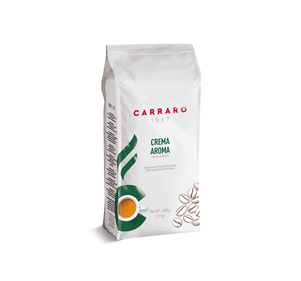 Crema Aroma – caffè in grani 1000 g - Caffè Carraro