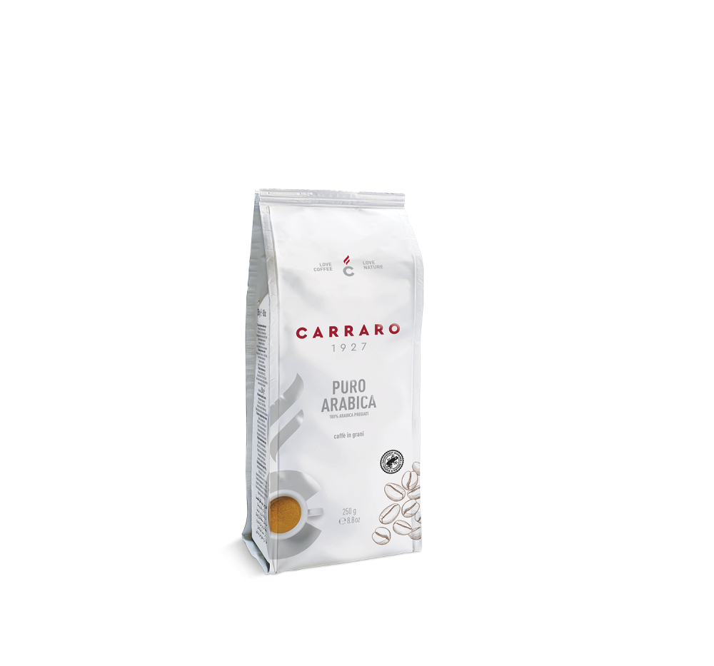 Puro Arabica – coffee beans 250 g - Caffè Carraro