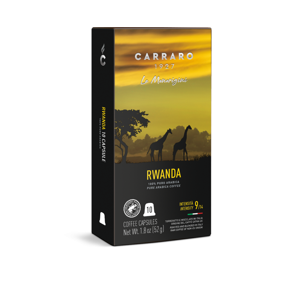 Rwanda – 10 Nespresso®* compatible capsules - Caffè Carraro