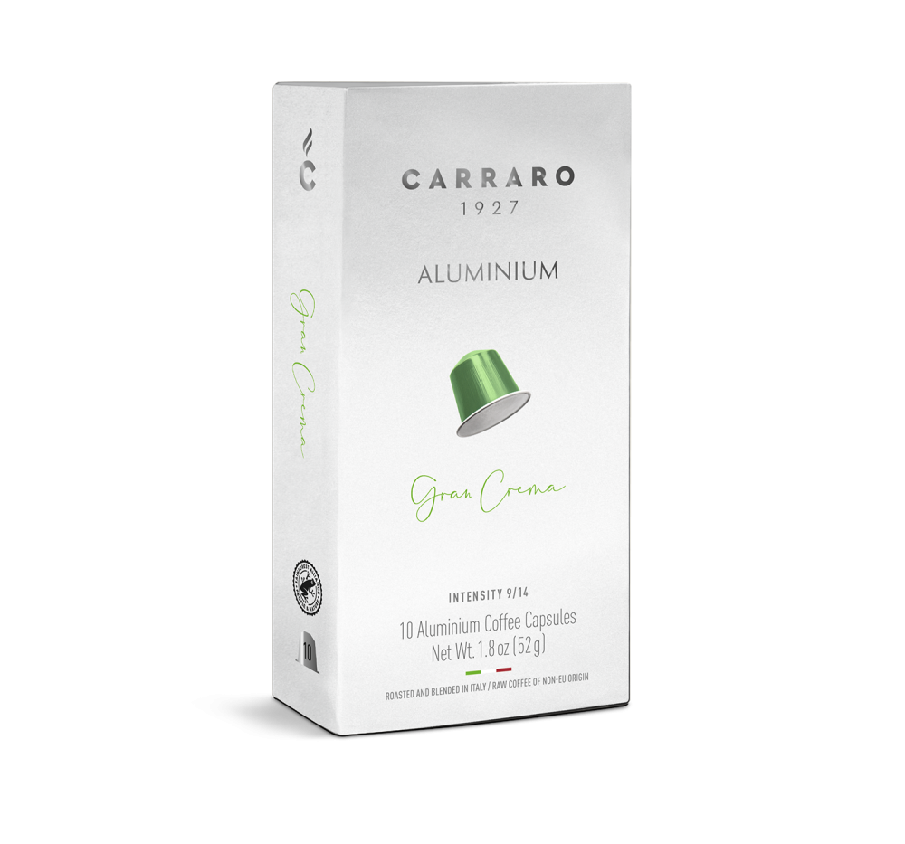 Gran Crema – 10 capsule in alluminio compatibili Nespresso®* - Caffè Carraro