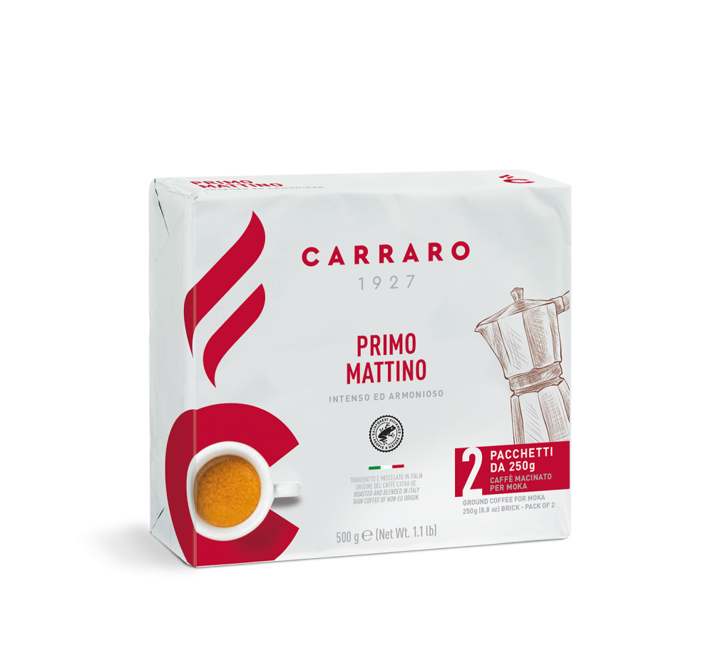 Primo Mattino – ground coffee 2×250 g - Caffè Carraro