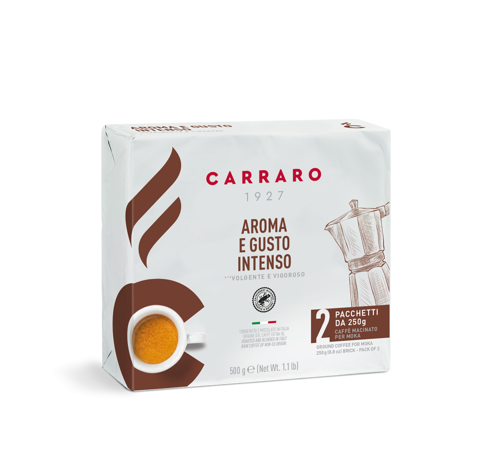 Aroma e Gusto Intenso – ground coffee 2×250 g - Caffè Carraro